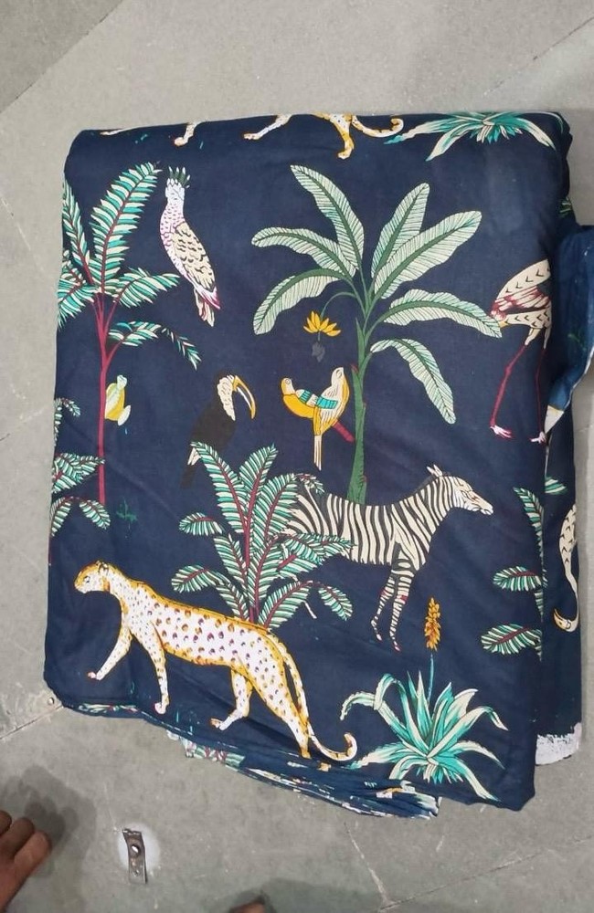 Print_805 Handmade Floral Running Cotton Indian Fabric 5 Yards New Hand-Block
