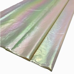 Pearlized Fabric Gradient Color Shiny Rainbow Crinkle DIY for Puffer Dress Craft