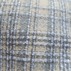 Beige, Gray, White, Soft Textured Plaid Flat Boucle Suiting from Tahari – Chic!