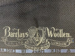 Barclay’s Worsted and Silk Navy Pindot English Suiting/Jacketing 2.7m 400g/m
