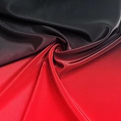 58” Wide By Yards Glossy Dance Stage Material Red Black Ombre Fabric Koshibo