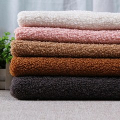 40×63″ Faux Sherpa Shearling Loop Wool Fabric Curly Fur Thicken Clothes Toys DIY