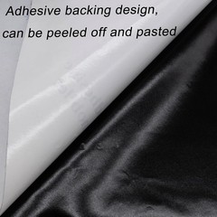 17×72 inch Black Suede Fabric Wrap, Self-Adhesive Microfiber and Synthetic S…