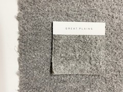 Holly Hunt/ Great Plains Teddy in Warm Silver, 11y24in Alpaca Boucle