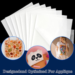20 Sheets Light Weight Fusible Bonding Web Fabric Applique Fusible Webbing Wonde