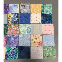 PreCut Fabric Quilt Squares 2″ x 2″ Assorted Floral Cotton Patterns 100 Pieces