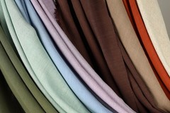 9 Colors Heavy Slub Linen Blend Fabric SWATCH, Rustic Linen SWATCH
