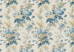 SANDERSON X GILES DEACON CURTAIN FABRIC Lakeland Paradis 5.9 MTRS POPPINJAY/LION