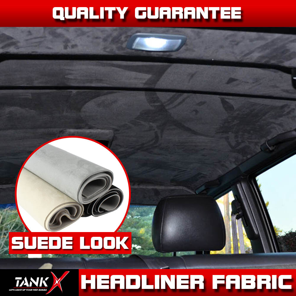 Suede Headliner Fabric 1/8″ Foam Backed Automotive Roof Droop Upholstery Replace
