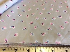 FEATHERS ON GRAY POLY FOR BURLINGTON STUDIO PRINTS 60 INCH WIDE- 1 1/4 YARDS
