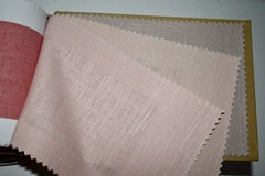 FABRIC SAMPLE BOOK Multicolor PACIFIC LINEN Jaclyn Smith Home 49pcs LOT 55%Linen