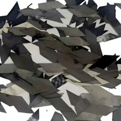 Carbon Fiber Chopped Wire Forged Cut Short Fibre Filament Diamond Shaped Flake