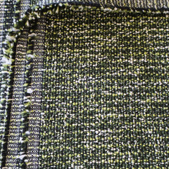 Vtg MCM Knoll Upholstery Fabric “Rebel” Malachite Boucle Green Textured 8.8 yds