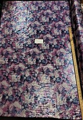Digitally Printed Stretch Sequin on Spandex Fabric Sold BTY “Purple/Blue Floral”