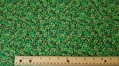 Floral Fantasia BTY P&B Textiles Tonal Green Black