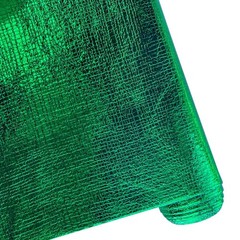 ONEART | Green Soft Metallic Embossed Textured Faux Leather, 12″×54″ Green-r