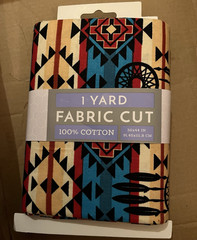 1 Yard 100% Cotton Fabric Multicolor Geometric Print Cut 36 x 44 in