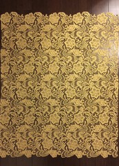 Maggie MUSTARD YELLOW Guipure Venice Heavy Lace Fabric by the Yard – 10019
