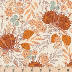Season & Spice Seasonal Bouquet AGF 26615 Cotton Fabric half yd cont cuts