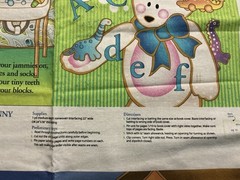 Avlyn Inc BEDTIME FOR BUNNY Fabric Panel Colorful Storybook 30in X 42in