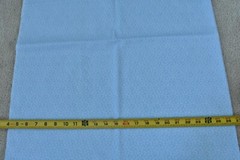 14″ Long, Vintage, Light-Blue Calico on Blue Cotton, P5690