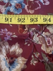 Chaps Ralph Lauren Summerton Fabric Red Floral 97”x92” From Comforter MakeDrapes