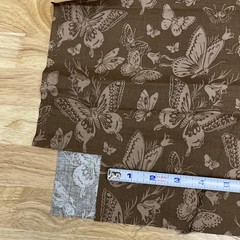 Lot of Vintage Modern Quilting Cotton Fabric Browns Floral Christmas Solid Batik