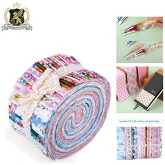 40 Unique Floral Fabric Squares – Soft Cotton Strips for Arts and Crafts Lovers