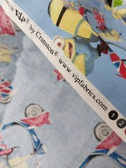Minion Man8a Motorbike Print United Kingdom Union Flag Fabric 2 yds New Cranston