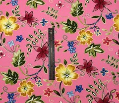 MILL CREEK SKETCH FLORAL PINK GREEN YELLOW VINE COTTON MULTIUSE FABRIC BY YARD