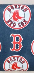 Boston Red Sox ~ Logo Pattern MLB Cotton Fabric 1/4 Yard 9” X 56”