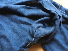 Vintage Blue Wool Herringbone Fabric Remnant Lot – Woven Suiting 1lb 7oz