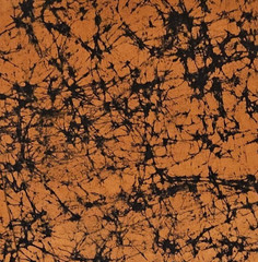 Halloween BATIK Fabric Orange Black All Cotton TWO YARDS