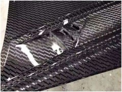 3K 240gsm Real Carbon Fiber Cloth Fabric lightning Weave 100cm Width Black