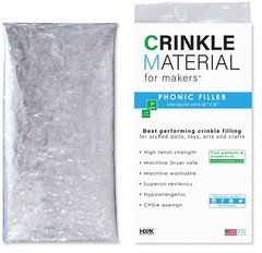 HYAKDesigns® 1 Yard Crinkle Material – Craft Supplies, Baby Sensory, Pet Toys