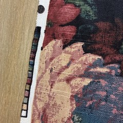 VTG Fabric By Western Textile Screen Printed 100% Cotton Floral Made In USA 9 Yd