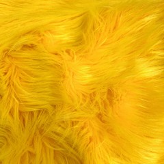 Eden YELLOW Shaggy Long Pile Soft Faux Fur Fabric for Fursuit, Cosplay Costume,