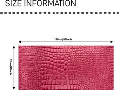 Embossed Alligator Synthetic PU Fabric, 12 X 54 Inch Crocodile Vinyl Faux Leathe