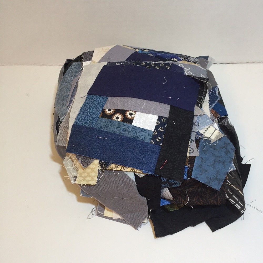 1 Pound 12 Ounces Cotton Print Fabric Quilt Scraps Leftovers O