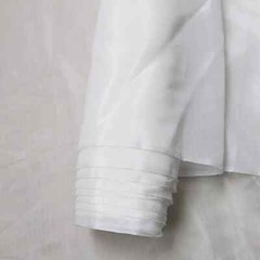 Natural White Silk Cotton Fabric 55”Wide Ivory White Silk Scarf Lining Material