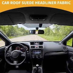 96″x60″ Headliner Fabric Foam Backed Upholstery Suede Auto Roof Liner Repair US