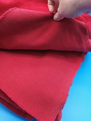 Upholstery Weight Cotton Velour Red 54″ Wide 2 Pcs 5yds Total