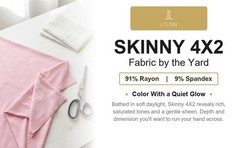 Skinny 4×2 Rib Knit Fabric by the Yard 4-Way Stretch Rayon Spandex 400 GSM