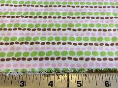 FABRIC FINDERS #1449-CHOCOLATE,PINK & LIME GREEN COTTON-60 INCH WIDE-BY THE YARD