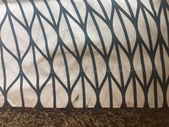 Ikea Paulin Machado 2013 Fabric Black White Geometric Design 60″ x 35″ curtain