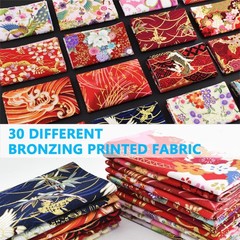 30Pcs 8 x 10 Inch Fat Quarters Cotton Fabric Bundle Squares Patchwork,