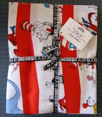 Cotton Fabric QUILT TOP KIT 67″X86″ Pattern + Fabrics Dr Seuss Let’s Party Quilt