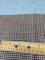 1/4 yard x 44″ Cotton Plaid Fabric Red/Blue/Beige Sewing Crafts Quilting