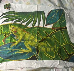 Boxer Bonanza RAINFOREST TOUCANS IGUANA Shorts Fabric Panel Sewing M L or XL