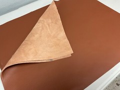 Large smooth Leather panels 4 pieces 18″ x 24″ first Quality Brandy